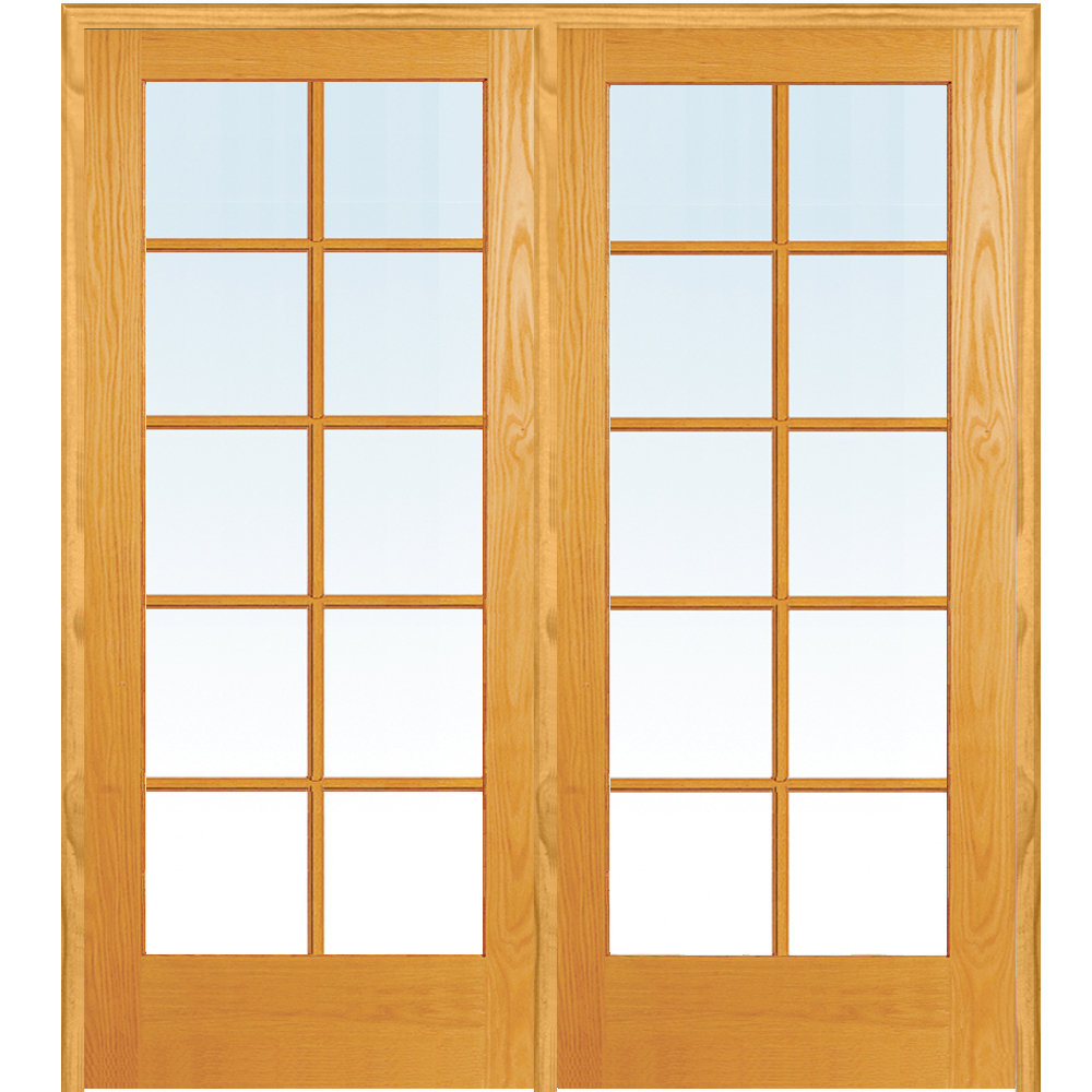 Verona Home Design 10Lite True Divided Clear Glass Unfinished Pine