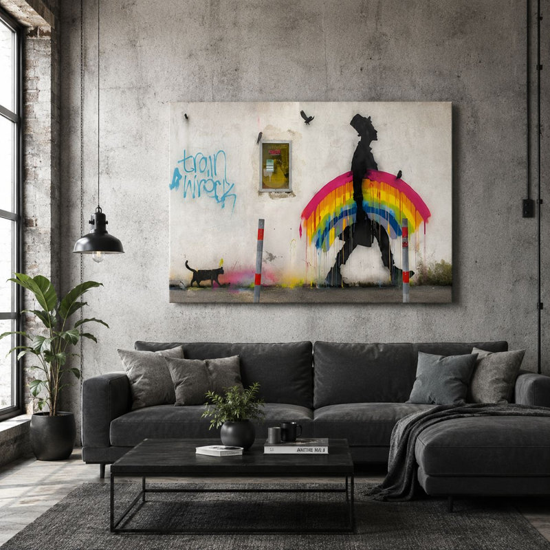 Peinture décorative sur toile