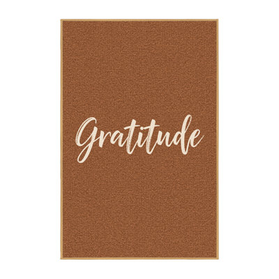 Soft Plush Fairweather Thanksgiving Modern & Contemporary Abstract Area Rug in Brown – LightBrown Binding