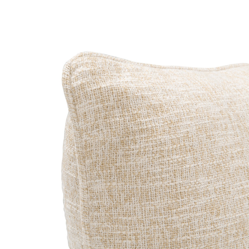 Coussin décoratif en mélange de coton Fallow, Carré 22 po
