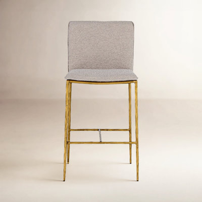 Ovando Upholstered Counter Stool with Metal Frame