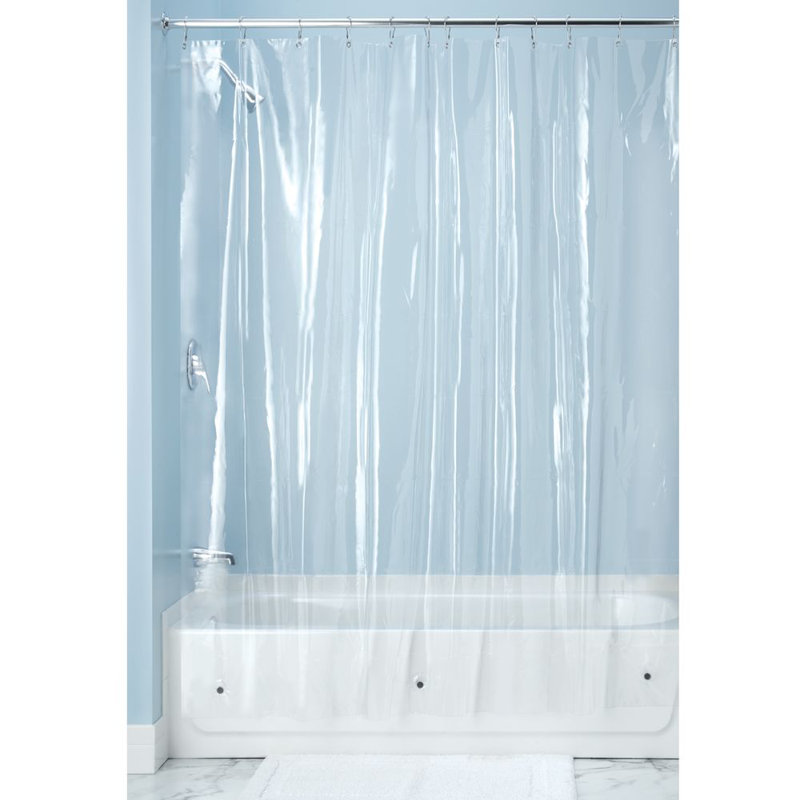 Doublure de rideau de douche en PVC Sipp, Transparent, H 78 po x l 54 po