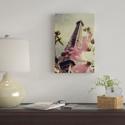 « paris est fleuri » sur toile