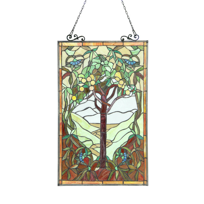 Plants & Flowers Window Panel, 31.8" H x 19.88" W