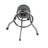 Commercial Grade Chrome Swivel Bar Stool with Vibrant Team Colors  -113702924