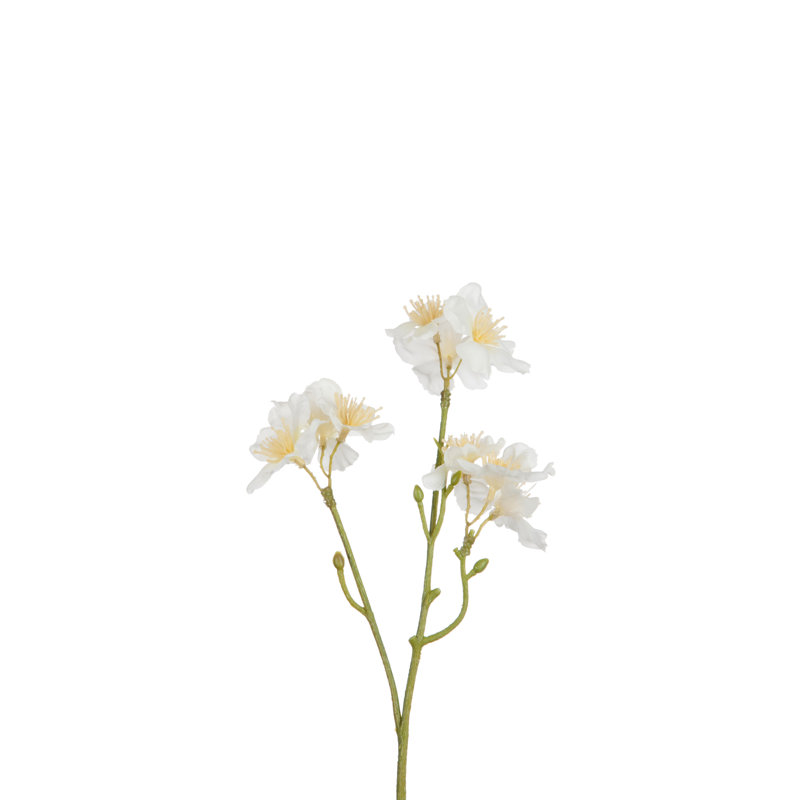 Cherry Blossom Arrangement, White, 25cm H x 2cm W x 2cm D