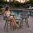 3-Piece HDPE Outdoor Bistro Set | 2 Swivel Chairs + 1 Side Table | All-Weather, Low-Maintenance & Eco-Friendly