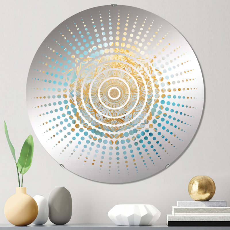 Miroir mural Divine Mandala, 31,4 po x 31,4 po