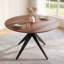 Table de salle à manger ronde en bois massif 45,3 po pour 4 personnes avec pieds en métal Dixson-1732222508-1717985087