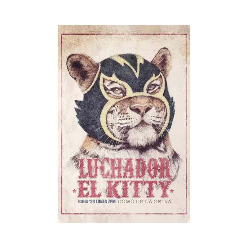 El Kitty by Mike Koubou - Wrapped Canvas Print, 101.6 cm H x 66.04 cm W x 3.175 cm D