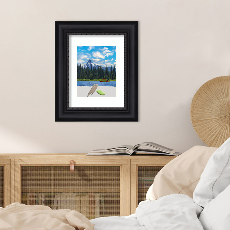 Cadre photo noir, cadre photo Darrion, Noir, 11 po x 14 po
