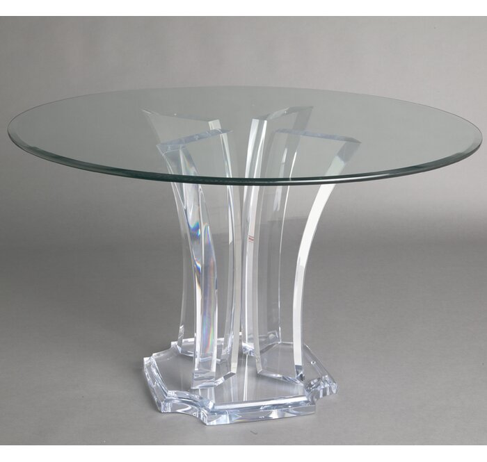 Muniz Milano Round Glass Dining Table | Wayfair