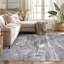 Tapis blanc moderne, gris clair et gris foncé Willington-1020955691