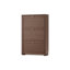 Rangement pour chaussures en bois massif brun noisette