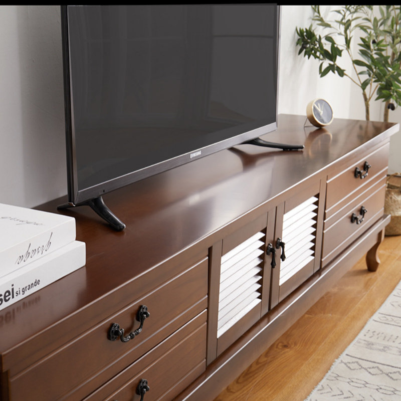 Meuble télé américain simple et classique, Brun noyer