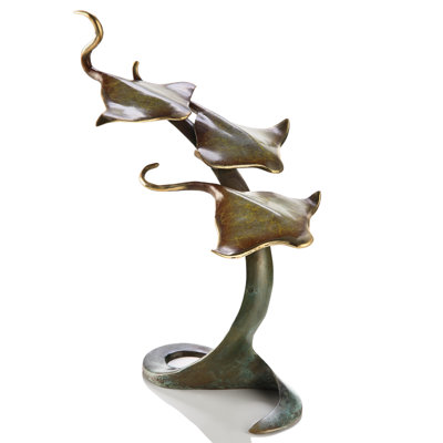 Triple Sting Rays Figurine