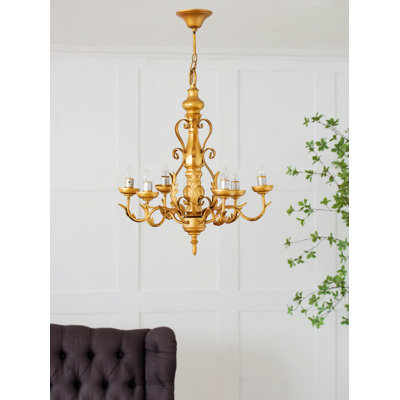 Ashtyn 6 - Light Candle Style Classic / Traditional Chandelier -  Rosdorf Park, BE6B9DBC5F324E3392CBA197CB4AF642