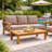 Galvan 82.68'' Wide Straight Teak Patio Sofa with Cushions-1628124474