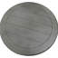 Table de bout ronde transitionnelle, table d'appoint de salon en bois