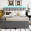 Lit plateforme tapissier Teddy