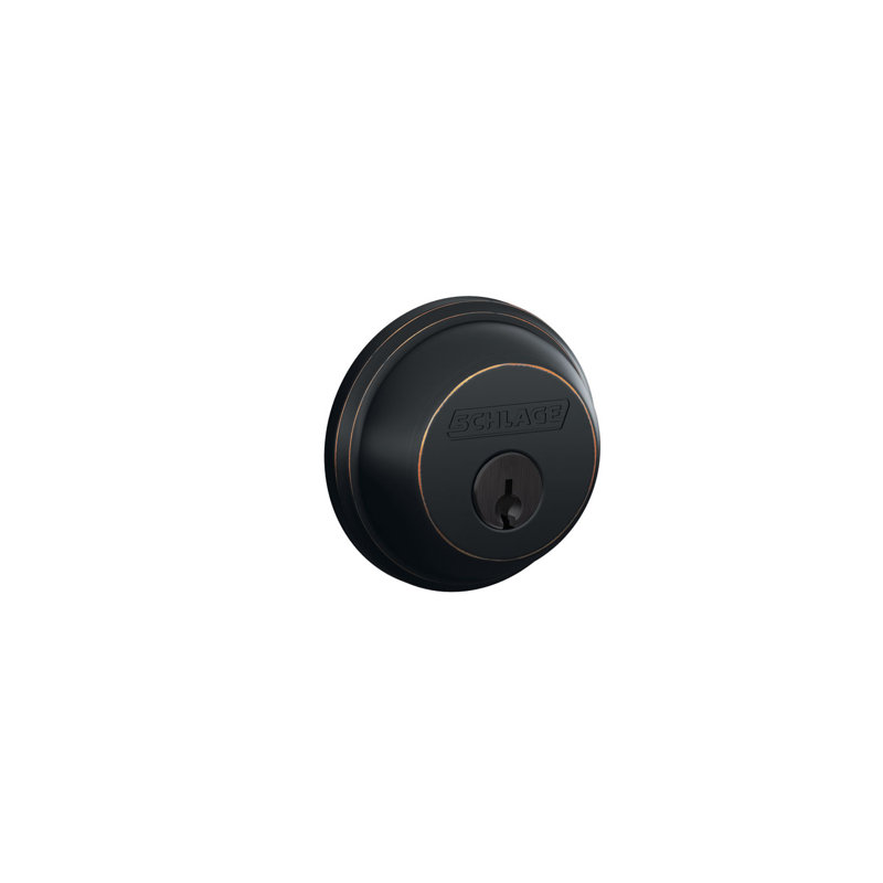 Single Cylinder Deadbolt, Aged Bronze, Yes
