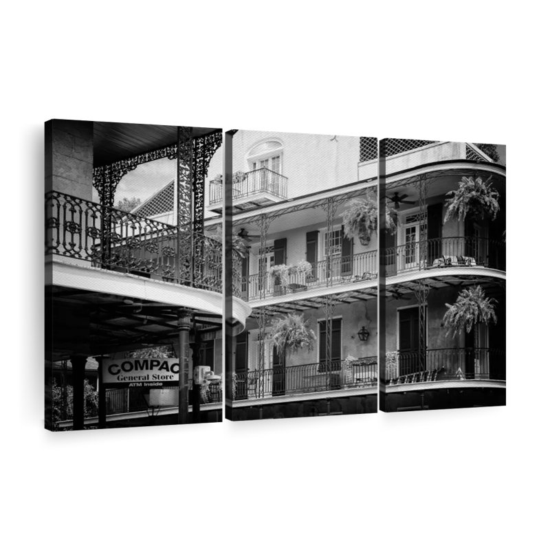 «Black NOLA», 3 pièces, H 20 po x l 33 po