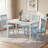 Solid Wood Space Saving Kitchen Dining Set-1432970626