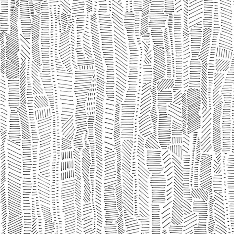 Wallpaper Double Roll, Black/White