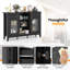 Buffet avec 2 tiroirs, 2 portes, 3 compartiments ouverts et 4 tablettes-525048600