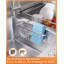 Serviteur de cuisine en acier inoxydable antirouille - Porte-éponge mobile pour éviers à double cuve-110564737
