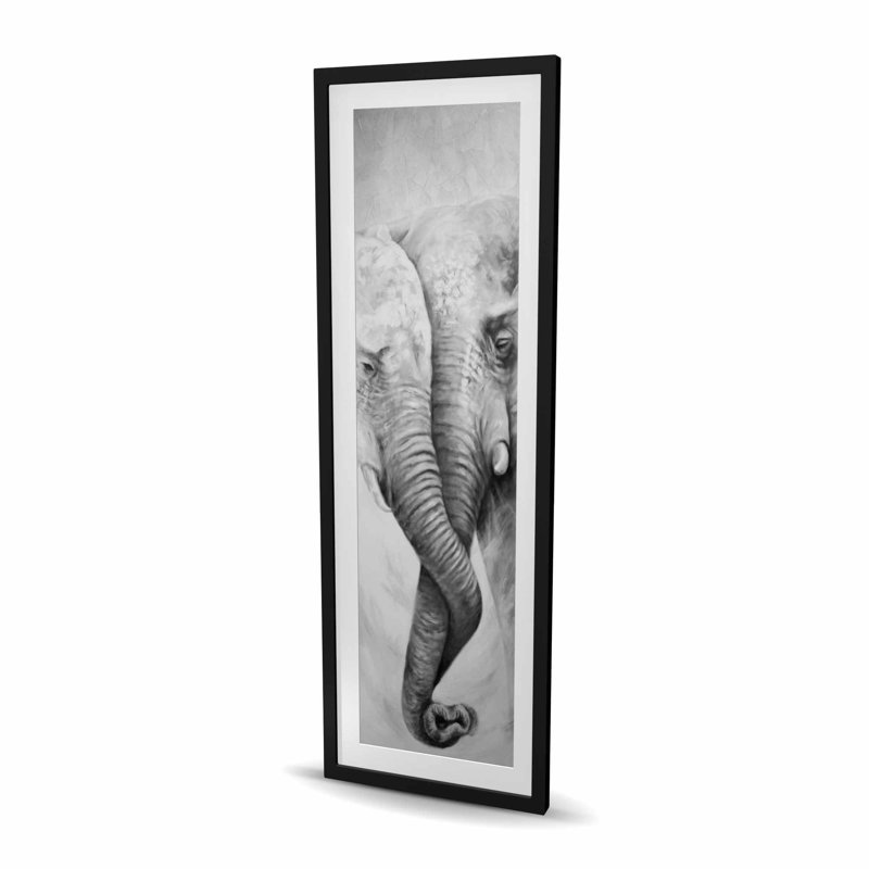 «Togetherness - Wildlife», reproduction encadrée monochrome mat