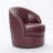 29'' Genuine Leather Swivel Barrel Chair-120347413