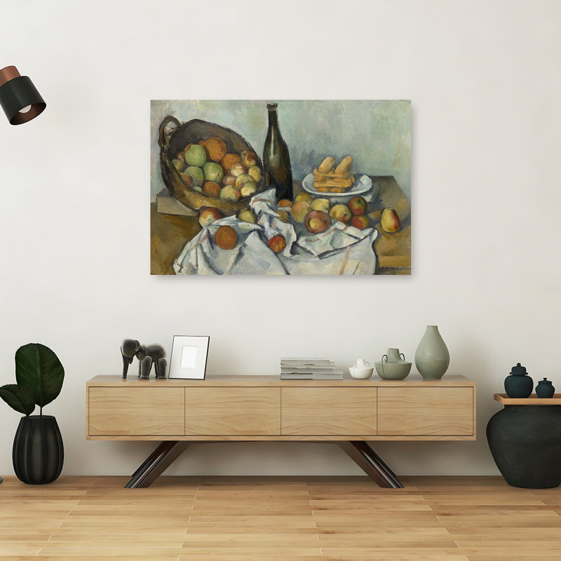 The Basket Of Apples, C.1893 Abstract Contemporary Fruit Wall Art Print by Paul Cezanne - 1 Piece Wrapped Canvas Wall Art