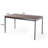 Modern Rectangular 59” Dining Table with Metal Frame for Dining, Meetings, and Workspaces