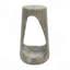 Table d'appoint d'extérieur, table de bout à conception creuse, tabouret de jardin pour patio, table d'appoint décorative pour terrasse de balcon sur la plage, béton léger, texture semblable au bois