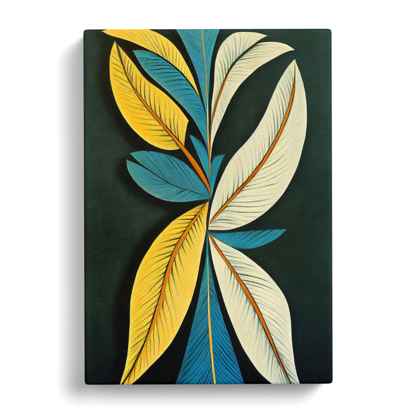 Artistic Feathers - Wrapped Canvas Print, 50cm H x 35cm W x 3cm D