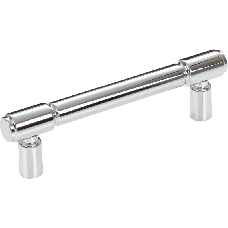 Clarence Bar pull, Polished Chrome, 3 3/4" Center to Center
