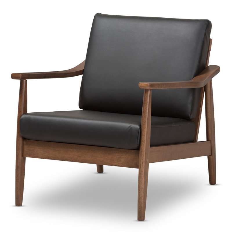Drogin Faux Leather Armchair