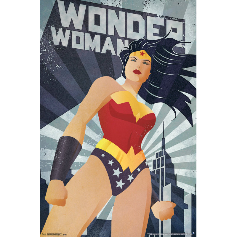 Impression sur papier wonder femme-constructivism