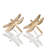 Set of Gold Coloured Napkin Rings in Dragon Fly Shape for Elegant Kitchen and Dinner Table Settings