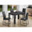 Dining Table, 48" Rectangular, Small, Kitchen, Dining Room, Black Laminate, Contemporary, Modern-1887367897