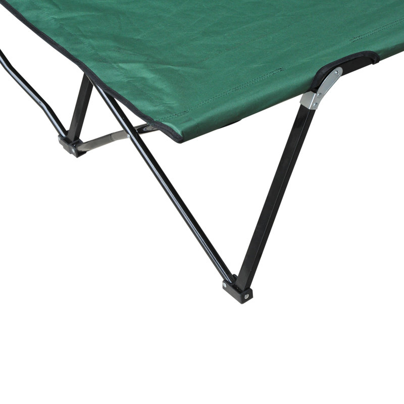 Lit de camping pour 2 personnes pour adultes - 50 po de lit pliant portatif extra large avec sac de transport