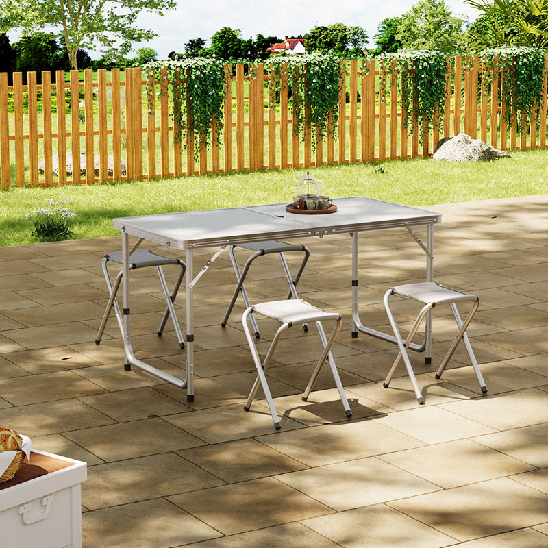 Rectangular 5 - Piece 4 - Person Outdoor Picnic Table