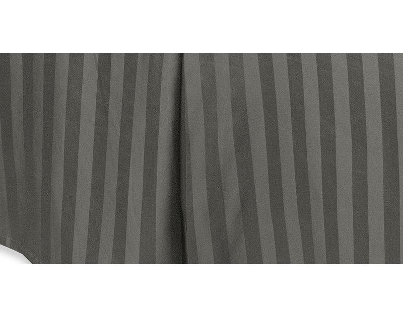 Wamsutta Pleated Bed Skirt, Twin, Charcoal
