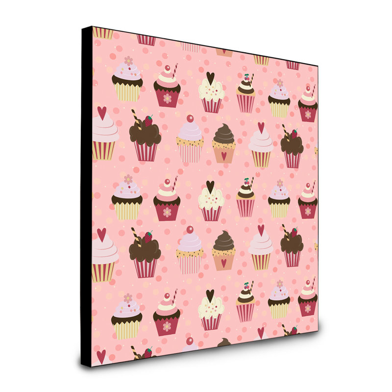 Panneau mural petits gâteaux on art Drea, Rose