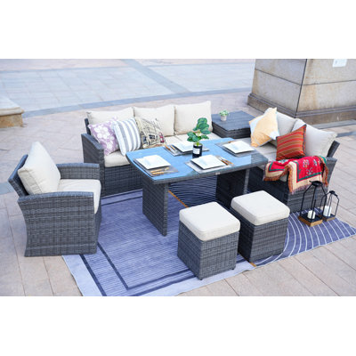 Ensemble de conversation avec coussins pour 8 personnes Abhinav Rattan