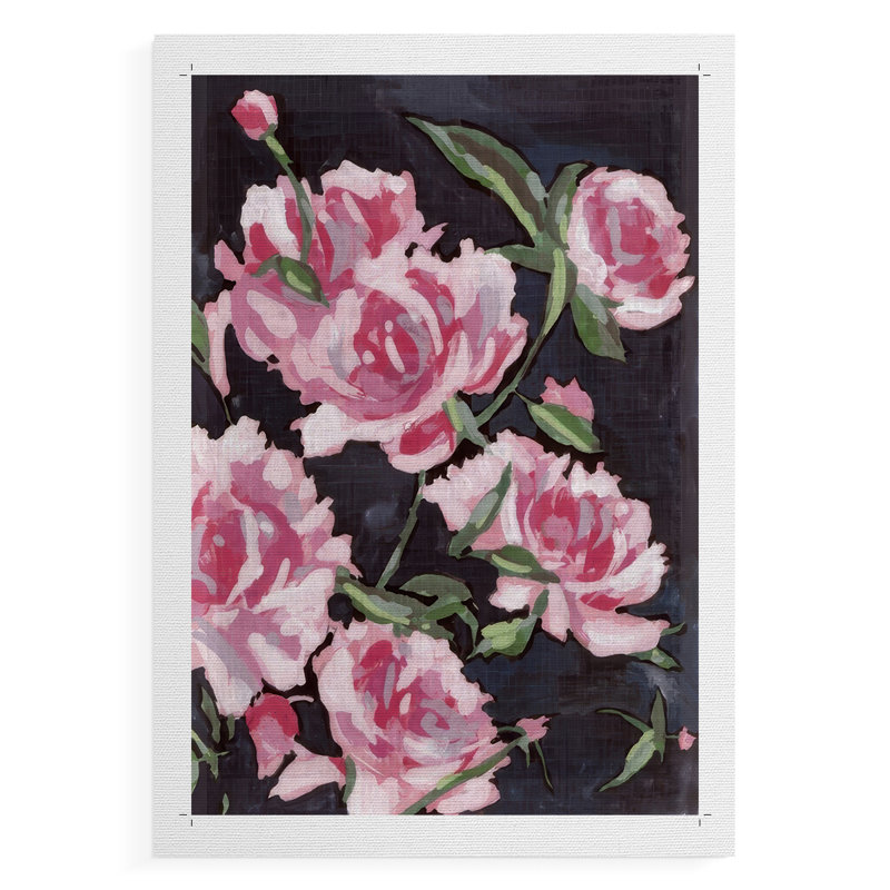 Meer Rosa I - Impression sur toile seulement - NON-CADRE, H 27 po x l 18 po