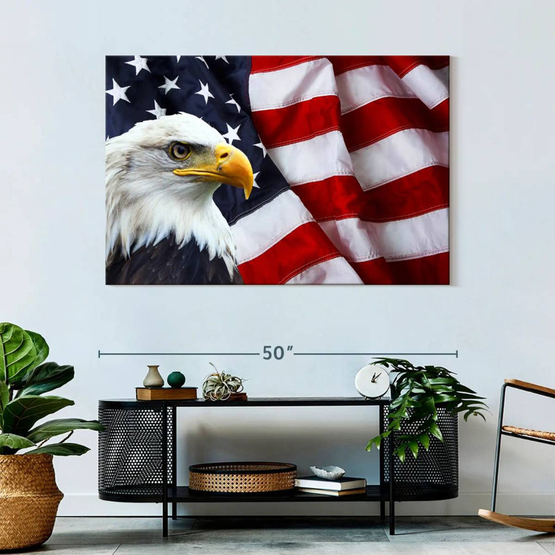American National Bald Eagle, 32" H x 48" W
