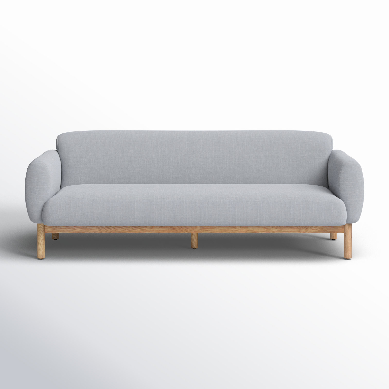 Mattia Sofa, Metro Light Gray Linen Blend, 87" W