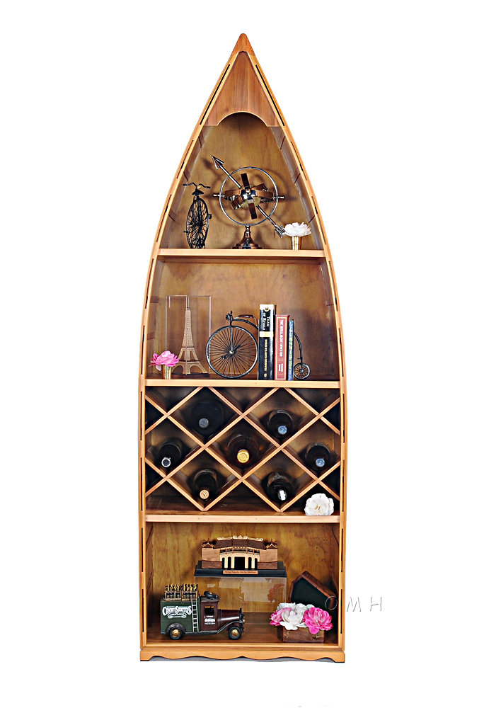 Longshore Tides Wallsend 7 Bottle Solid Wood Floor Wine Bottle Rack in ...